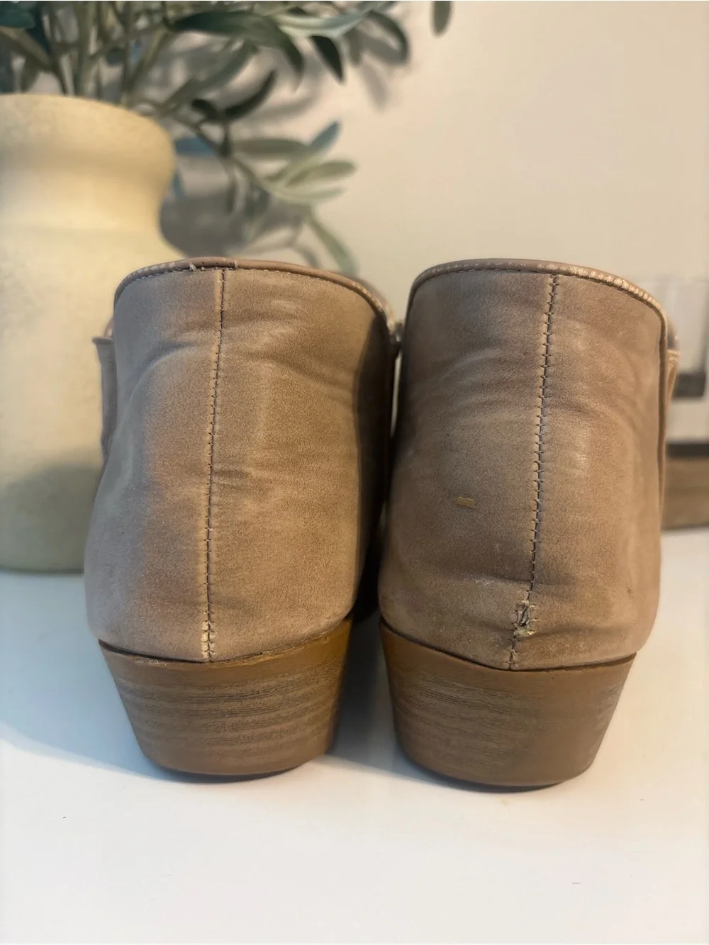 Women's Casual Tan Faux Suede Ankle Boots